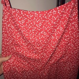 NWT red flowy jumpsuit